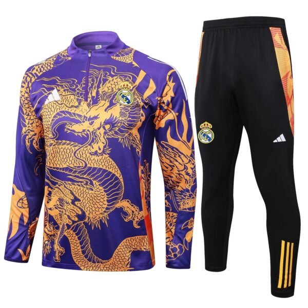 Real Real Madrid  Kids Training suit 2024/2025-Dragons of China - Image 3