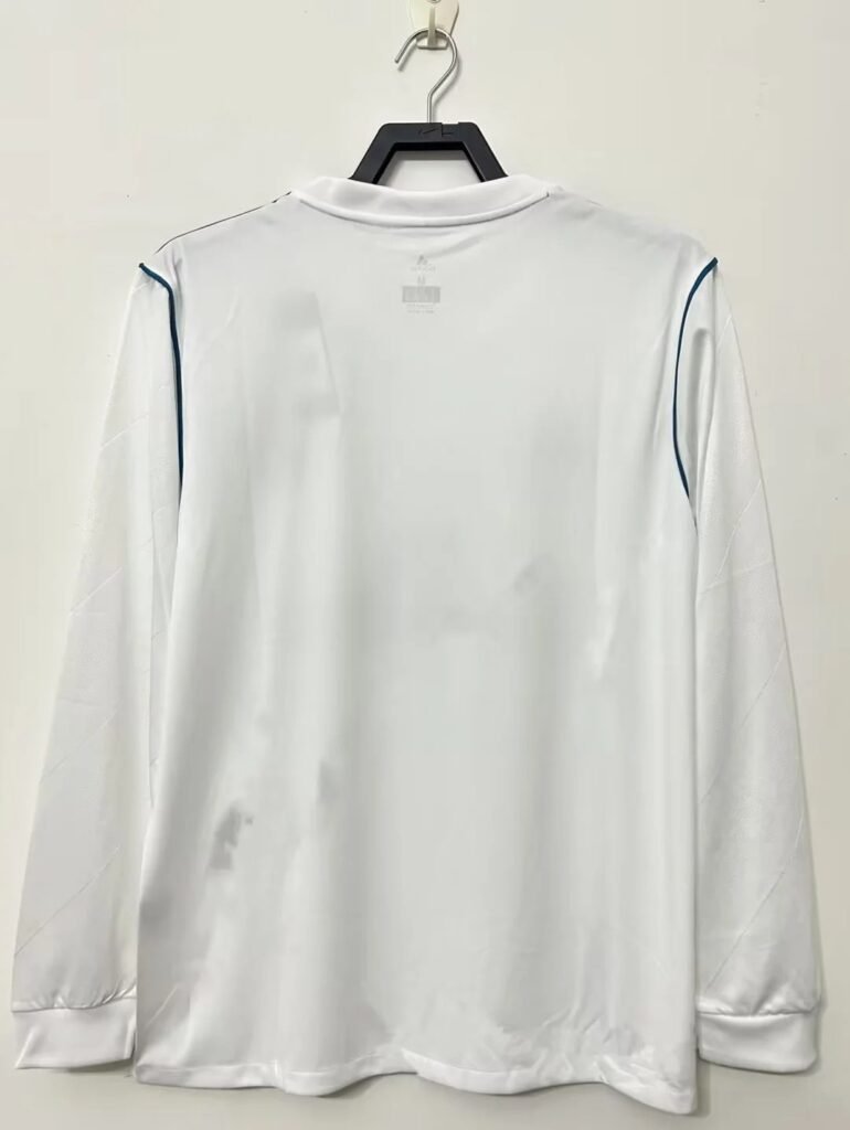 Real Madrid 2017/2018 Retro Home Jersey Long Sleeve Back.jpg