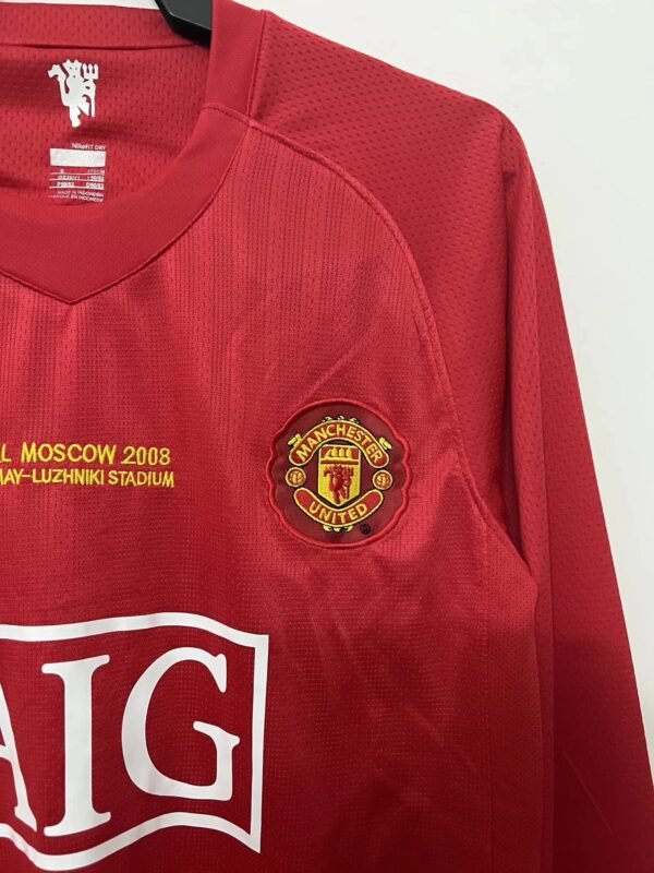 Retro Manchester United Home-2007/2008-Long Sleeve - Image 3