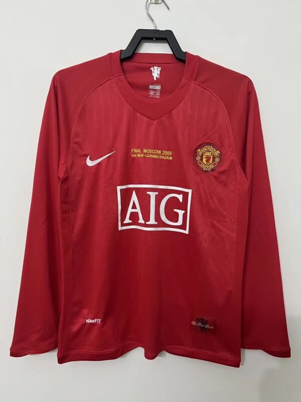 Retro Manchester United Home-2007/2008-Long Sleeve