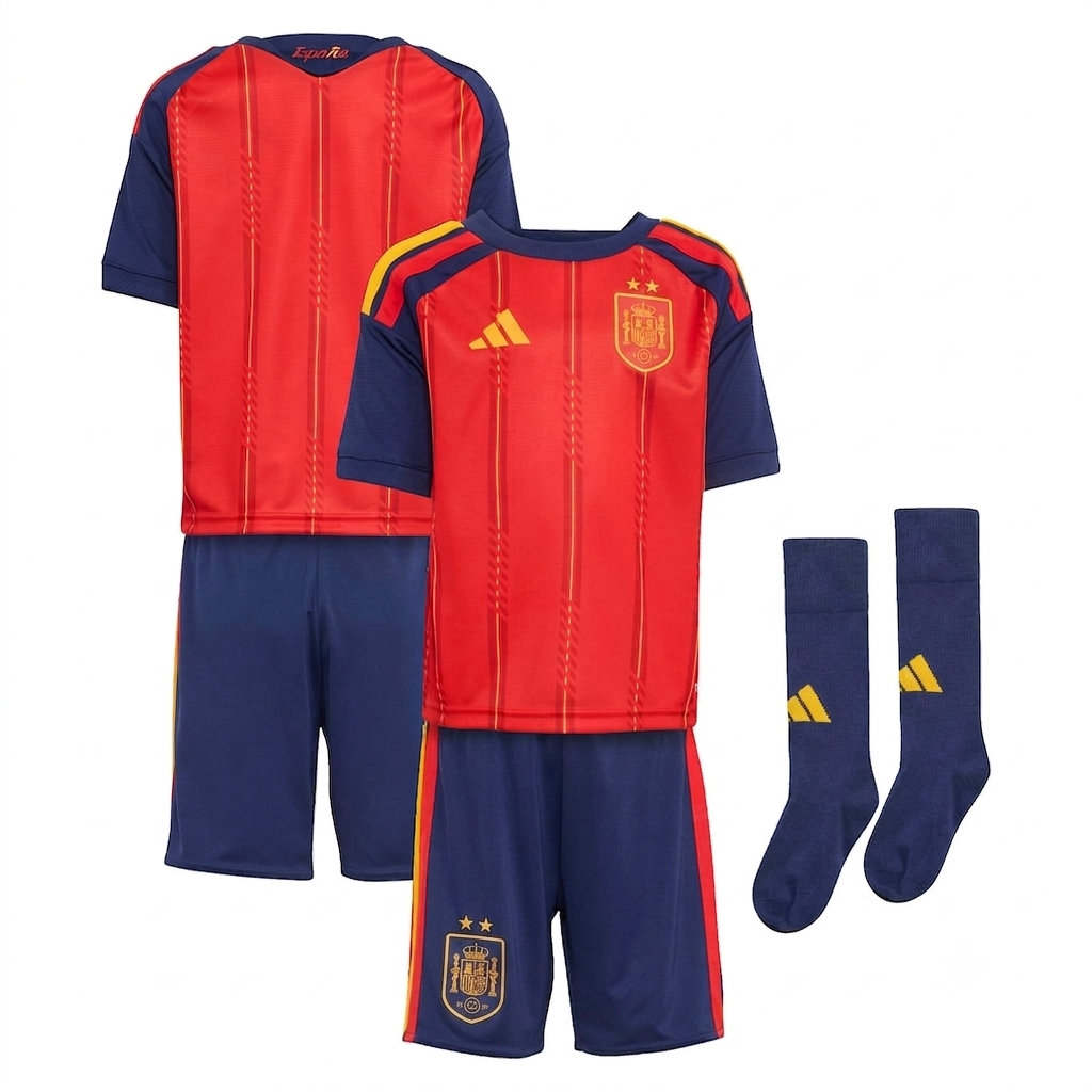 spain 2026 home kids jersey view