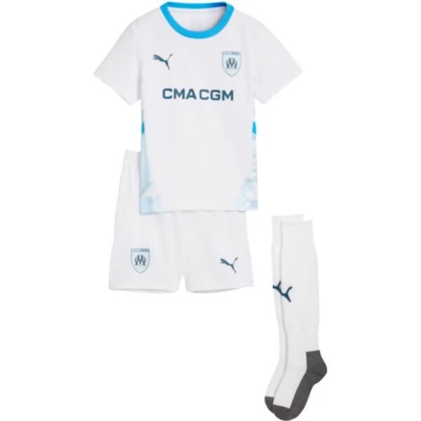 Olympique Marseille Home Kids Set jersey 2024/2025