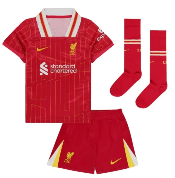 Liverpool Home Kids set jersey 2024/2025