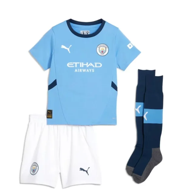 Manchester City Home Kids set jersey 2024/2025