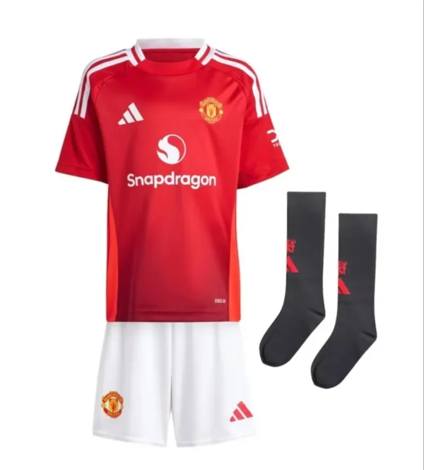 Manchester United Home Kids set jersey 2024/2025
