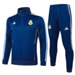 Retro Real Madrid 2025/2026 Jacket Suit Treasure Blue Front View
