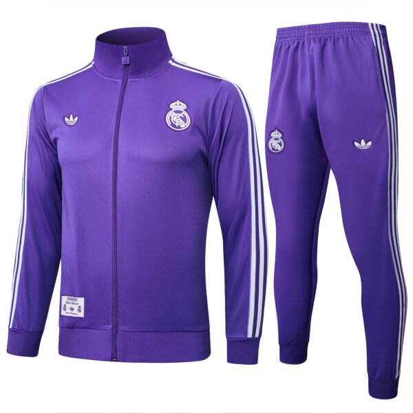 Retro Real Madrid Kids Jacket Suit  2025/2026 - Image 9