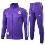 Retro Real Madrid 2025/2026 Jacket Suit Purple Front View