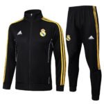Retro Real Madrid 2025/2026 Jacket Suit Black Front View