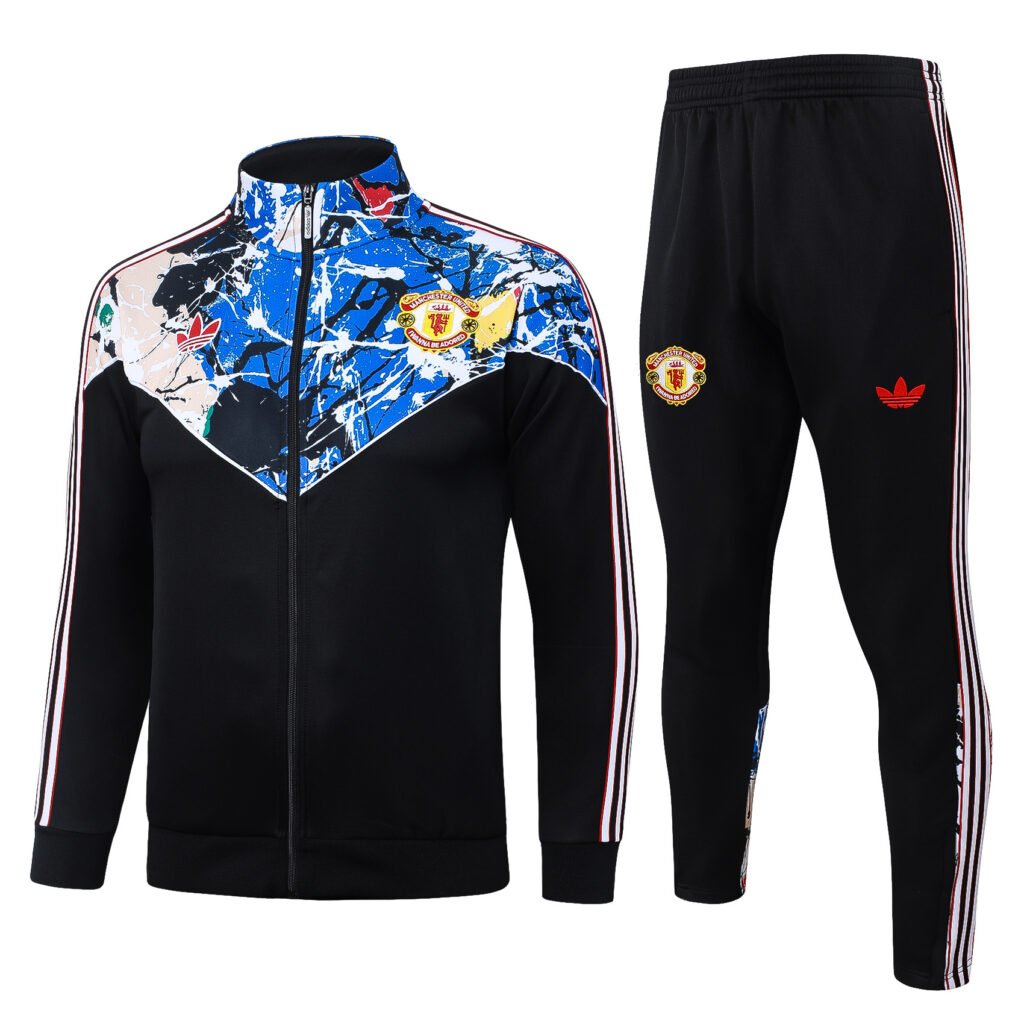 Manchester United 2026/2027 Jacket Training Suit Black Front.jpg